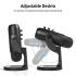 JMARY MC-PW8 Condenser Microphone USB Desktop Mic with Real-time Monitoring - Black